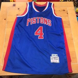 Pistons dumars Mitchell and Ness jersey